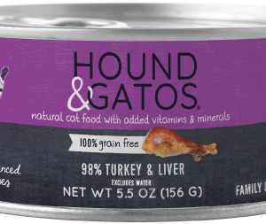 HOUND & GATOS TURKEY CAT CAN 5.5OZ