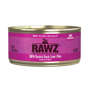 RAWZ 96% DUCK/LIVER PATE CAT CAN 5.5OZ