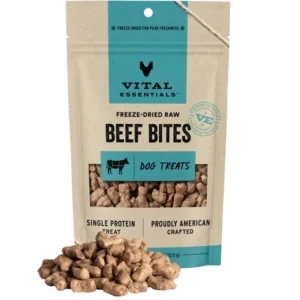 VE DOG FD BEEF BITES TREAT 2.5OZ