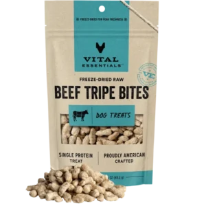 VE DOG FD BEEF TRIPE BITE TREAT 2.3OZ