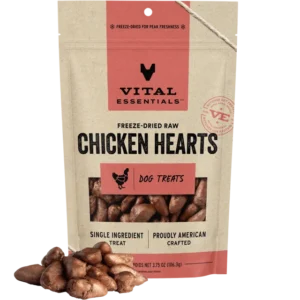 VE DOG FD CHICKEN HEART TREAT 3.75OZ
