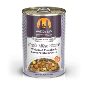 WERUVA STEAK FRITES DOG CAN 14OZ