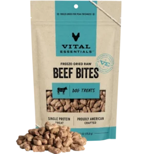 VE DOG FD BEEF BITES TREAT 6.2OZ