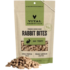 VE DOG FD RABBIT BITES TREAT 5OZ