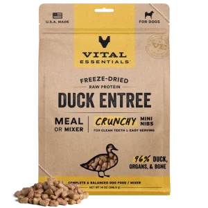 VE DOG FD DUCK MINI NIBS 14OZ
