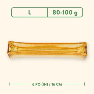 JAWGLER GELATIN DOG CHEW NATURAL LG