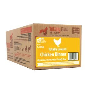 TOTALLY RAW CHICKEN 30 PATTY BOX 14.1LB
